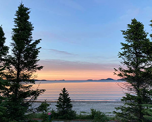 Eastport Beach sunset view