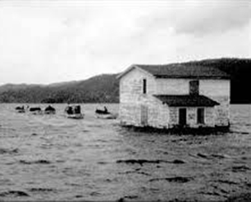 Resettlement floated house