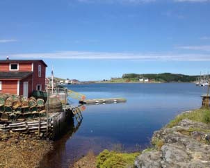 Stage and lobster pots