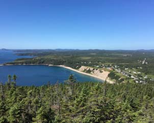 Sandy Cove Beach aerial view